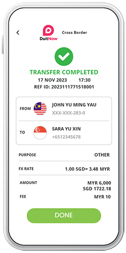How to Transfer using DuitNow